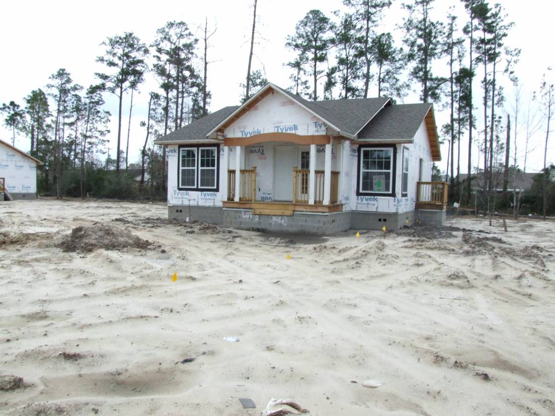 Completed home by Mid South Developers