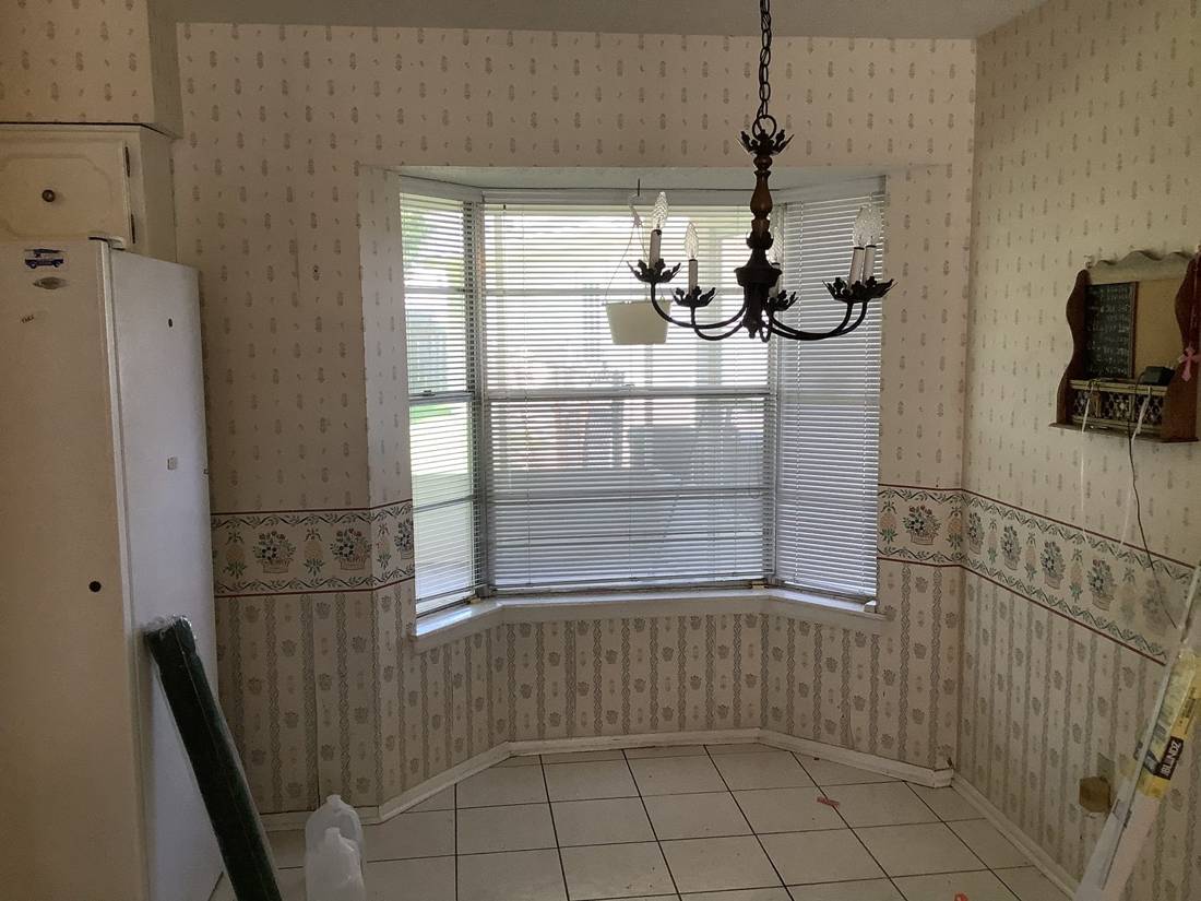 Dated kitchen before remodel