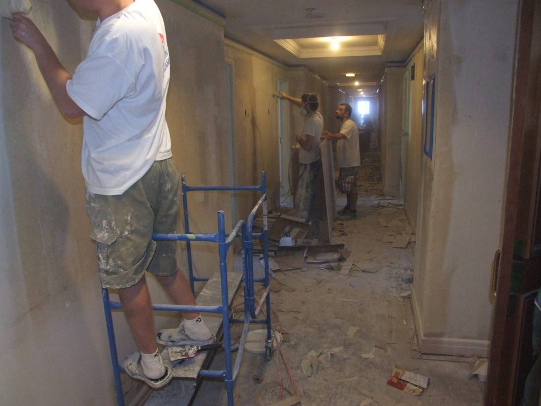 Westin renovation in progress