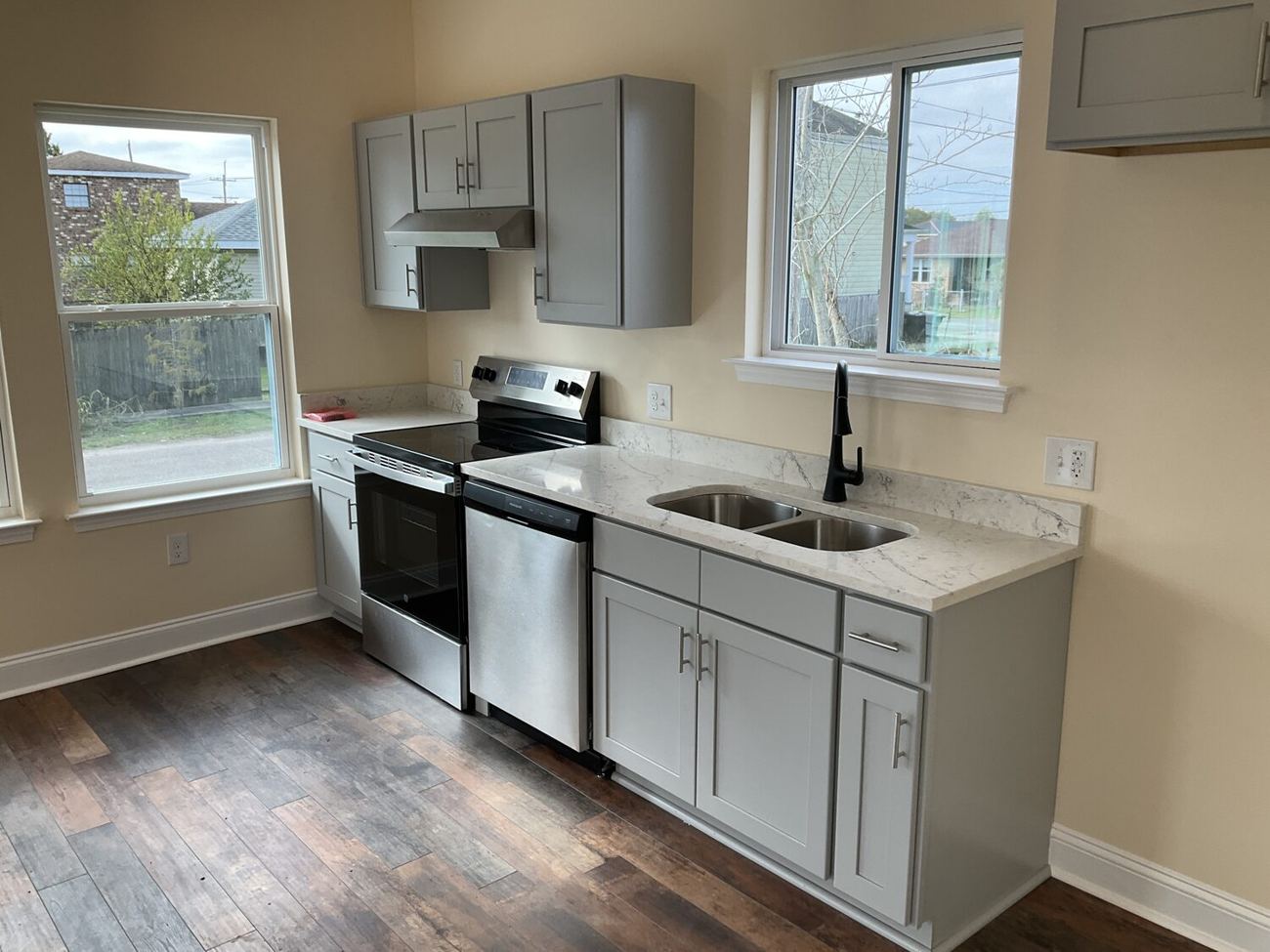 Finished kitchen interior